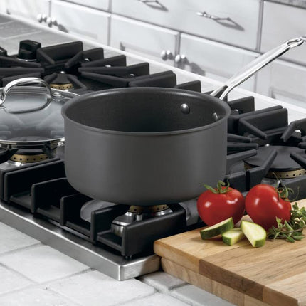 CUISINART 6193-20 Chef's Classic Nonstick Hard-Anodized 3-Quart Saucepan with Lid, Black