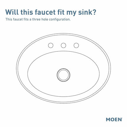 Moen 6802BN Dartmoor Two-Handle Low arc Bathroom Faucet, Brushed Nickel, 1
