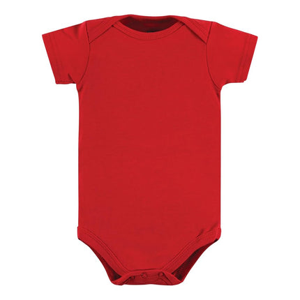 Hudson Baby Grenouillères en Coton pour Bébé, Fille Maman Rouge Noir, 3-6 Mois