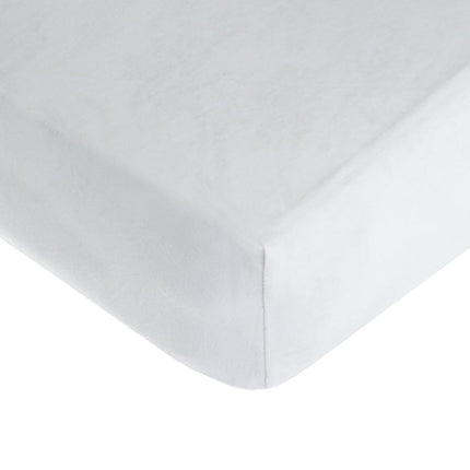 Sábana Ajustable de Punto de Jersey de Algodón 100% Natural Supreme de American Baby Company para Colchones de Cuna y Colchones para Niños Pequeños, Blanca, Suave y Transpirable, para Niños y Niñas