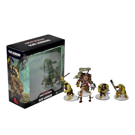 WizKids D&D Icons of The Realms: Bande de Guerre Ogres – Set de 4 Figurines Pré-Peintes, Figurines Dungeons & Dragons JdR