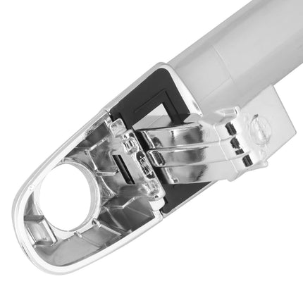 DNA MOTORING Front Left Outer Door Handle Compatible with 09-13 Kia Forte/Koup, w/Keyhole, Chrome, OEM-DHO-01244