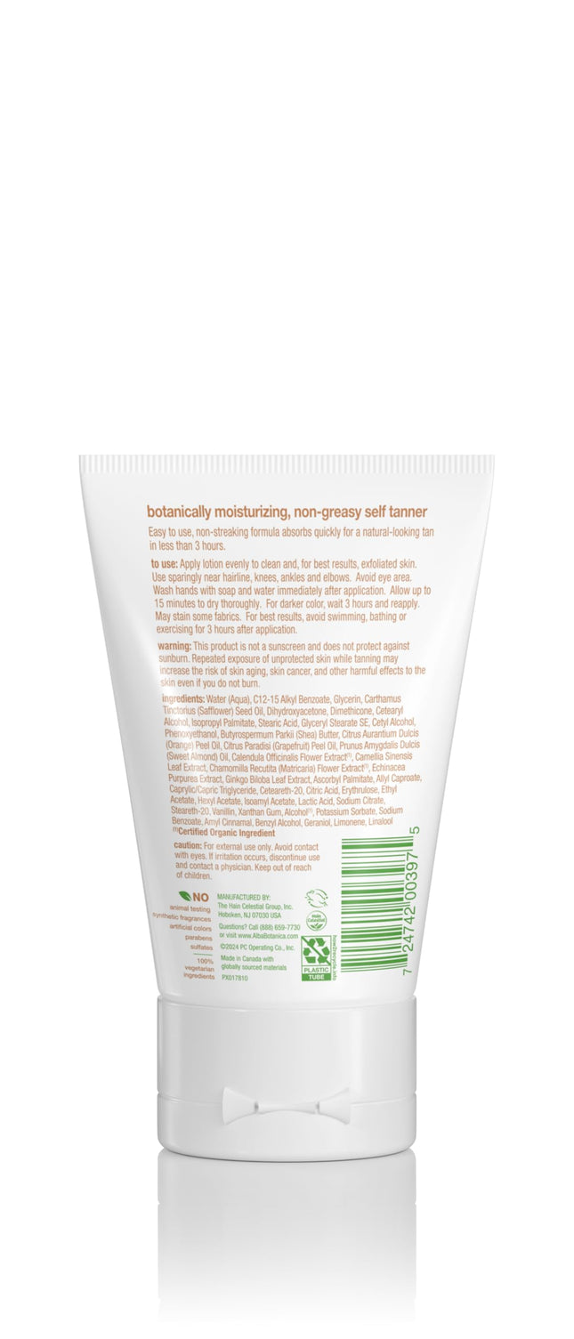 Alba Botanica Sunless Tanning Lotion, 4 Ounce