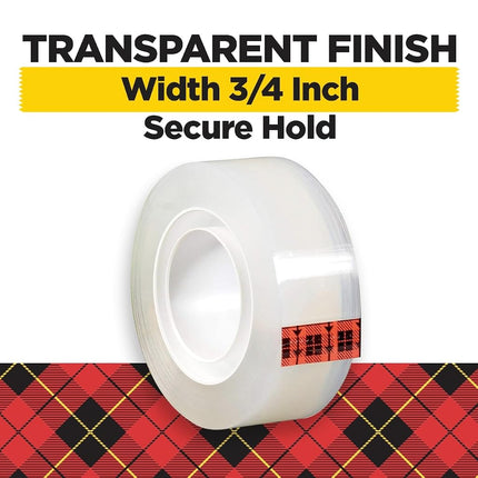 Scotch Super-Hold Tape, 6 Rolls, 50% More Adhesive, Trusted Favorite, 3/4 x 800 Inches, Boxed (700S6)