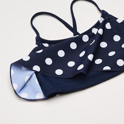 Kanu Surf Karlie - Traje de baño de dos piezas para niña, diseño de puntos, talla 12