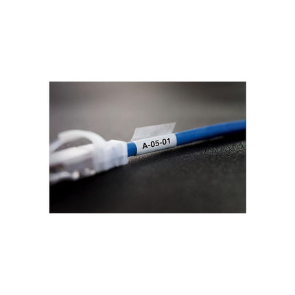 DYMO XTL Laminated Wire/Cable Wrap | 21 mm x 39 mm | Black on White