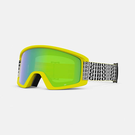Gafas de esquí Giro Semi - Gafas de snowboard para hombres, mujeres y jóvenes - Correa amarilla constante con lentes verde loden/amarillo