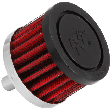 K&N Crankcase Vent Filter - Steel Base - 10mm flange (62-1000)