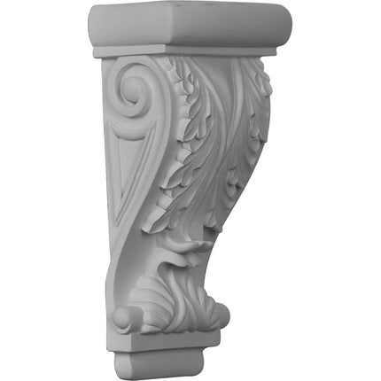 Ekena COR04X02X07LE 3 5/8-Inch Width x 2 1/8-Inch Projection x 7-Inch Height Leaf Corbel - Primed