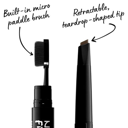 NYX Professional Makeup Fill & Fluff Eyebrow Pomade Pencil - Ash Brown