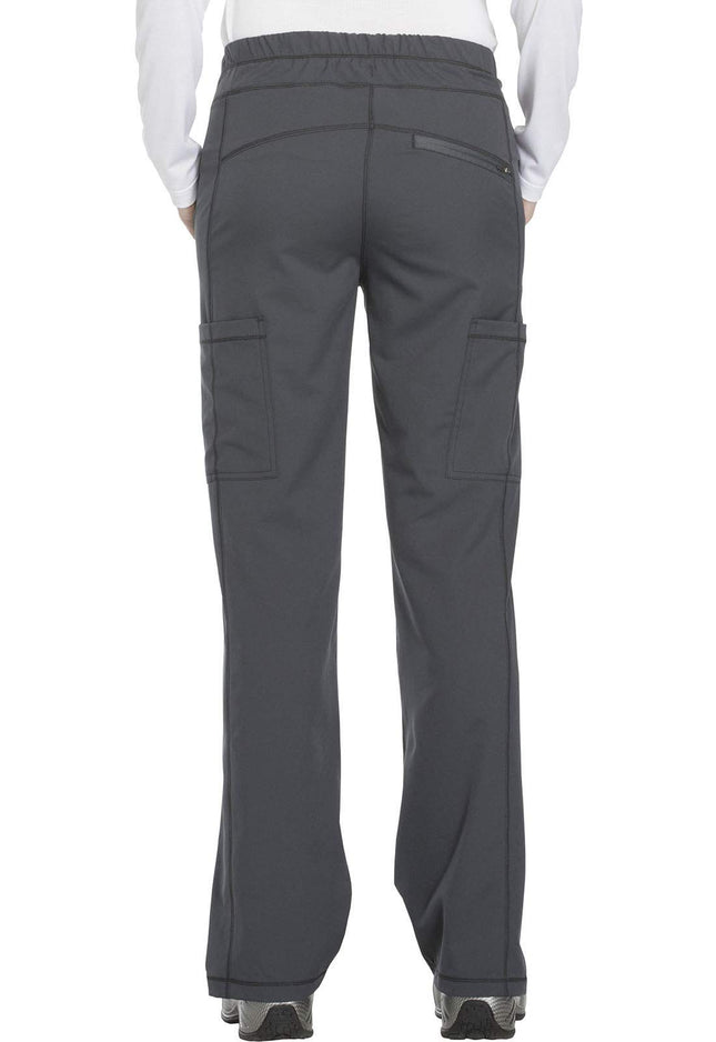 Pantalon cargo médical à cordon Dickies Dynamix pour femme, grande taille, couleur étain