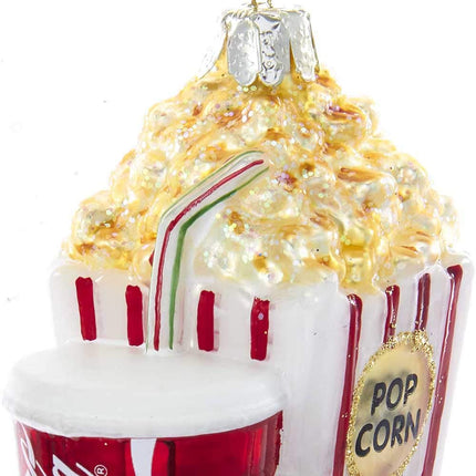 Kurt S. Adler 3.25" Coca Cola at The Movies Glass Ornament