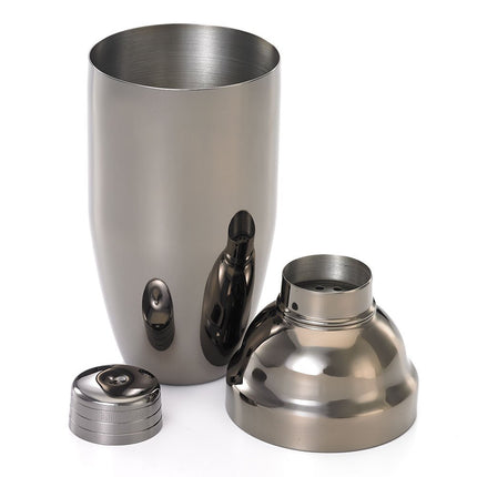 Barfly M37039BK 3-Piece Japanese Style Shaker Set, 24oz (700 ml), Gun Metal Black