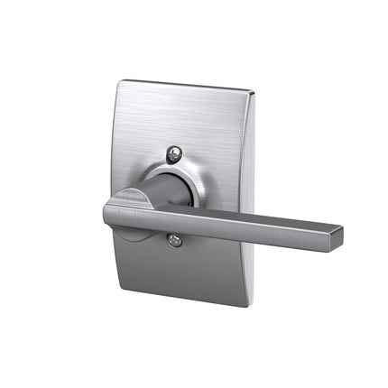 Schlage F170 LAT 626 CEN Century Collection Latitude Decorative Trim Lever, Satin Chrome