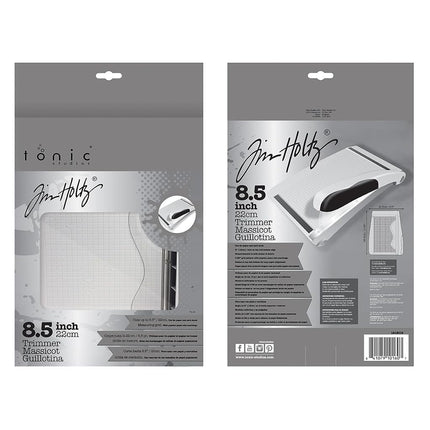 Tonic Studios Tim Holtz Tonic Guillotine Comfort Paper Trimmer 8.5-inch by Tim Holtz Grey/Red, Acrylic, Multicolour, 4.29x19.32x31.36 cm