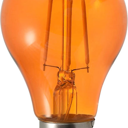 SYLVANIA LED Orange Glass Filament A19 Light Bulb, Efficient 4.5W, 40W Equivalent, Dimmable, E26 Medium Base - 1 Pack (40301)