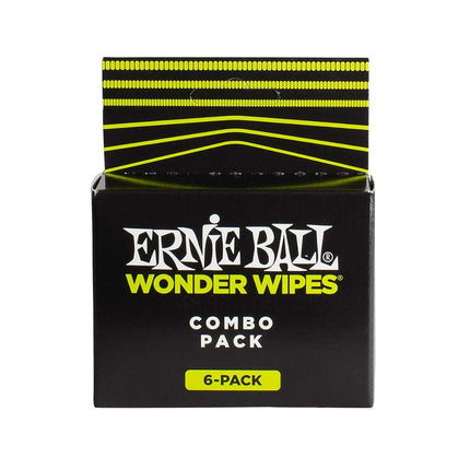 Ernie Ball Wonder Wipes Combo Pack, 6 pack