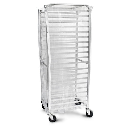 New Star Foodservice 36565 Commercial Sheet Pan Rack Cover, PVC, 20-Tier, 28 x 23 x 61 inch, Clear