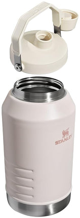 Stanley Iceflow Fast Flow Jug | Gobelet à eau en acier inoxydable recyclé | Garde les boissons froides et glacées pendant des heures | Poignée de transport facile | 2,8 litres | Quartz rose
