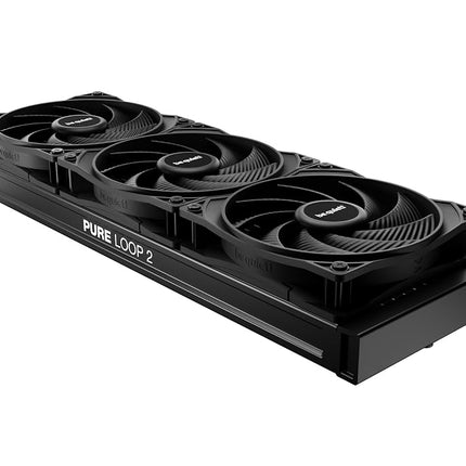 be quiet! Pure Loop 2 360mm all-in-one water cooler for overclocked AMD/Intel systems, 3x Pure Wings 3 PWM high-speed fan, high static pressure, dual decoupled PWM pump with ARGB, BW019