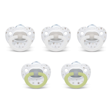 NUK Orthodontic Pacifiers, 6-18 Months, 5 Pack, Ti
