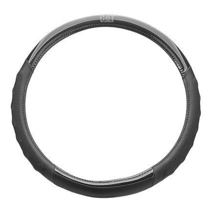 Cat® BigGrip Faux Black Leather Semi Truck Steering Wheel Cover, Fits RV and Big Rig Trucker, Steering Wheel Cover for Trucks 18 Wheeler - X-Large 17.5" - 18" Inches