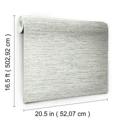 RoomMates Grasscloth Peel and Stick Wallpaper, Grey, 20.5" x 16.5 Feet - RMK11078WP