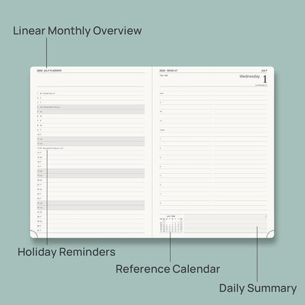 POPRUN 2026-2027 Daily Planner One Page Per Day, 8.5" x 12", Day Planner
