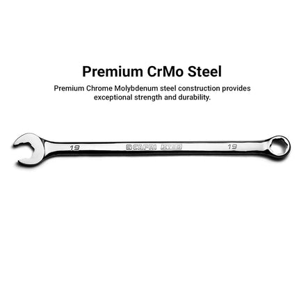Capri Tools 12 mm WaveDrive Pro Combination Wrench for Regular and Rounded Bolts