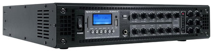 Rockville RCS650-6 Amplificador de 650 W y 6 Zonas de 70 V para Comercios/Restaurantes/Bluetooth