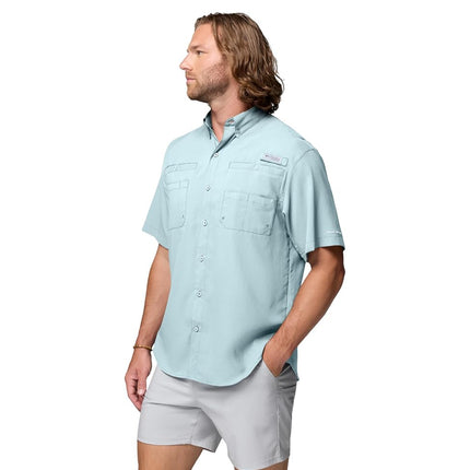 Columbia Men's Tamiami 2 Short Sleeve Shirt, Short Sleeve Shirt, Crushed Blue, XS