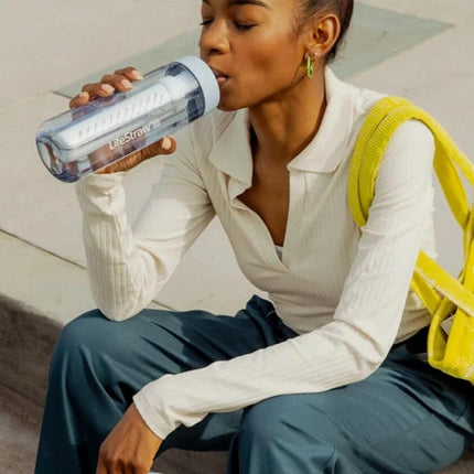 LifeStraw Go Series 2.0 Water Bottle with Filter, Nordic Noir, 1 Litre Capacity