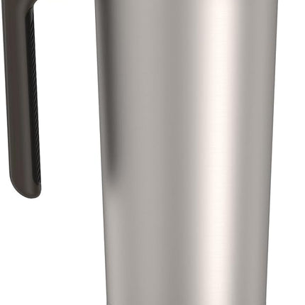 THERMOS ALTA Series Stainless Steel Mug 18 Ounce, Matte Steel/Espresso Black