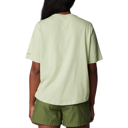 Columbia Women's North Cascades Relaxed Tee, Sage Leaf/Outdoors Club, Small