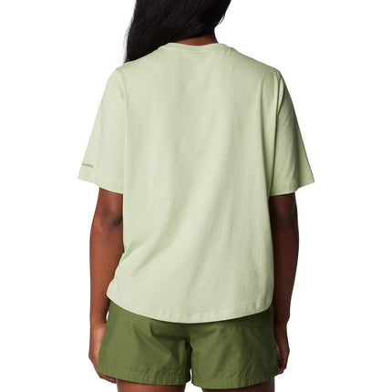 Columbia Women's North Cascades Relaxed Tee, Sage Leaf/Outdoors Club, Small
