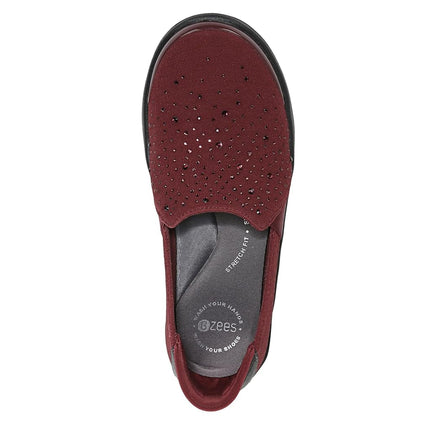 BZees Women's Poppyseed Slip-on Loafer, Windsor Red, 8