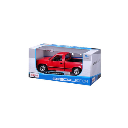 Maisto 32901-00000022 1:24 Chevrolet 454 SS Pick-Up Truck-M32901R-Red-Child Vehicle for 3 Years and Above, Red