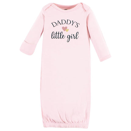 Hudson Baby Gigoteuses en coton unisexe pour bébé, Fille Papa Rose Marine, Prématuré/Nouveau-né, Fille Papa Rose Marine, Prématuré-Nouveau-né