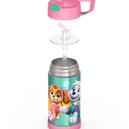 THERMOS FUNTAINER Water Bottle with Straw, 12oz, Paw Patrol Girl
