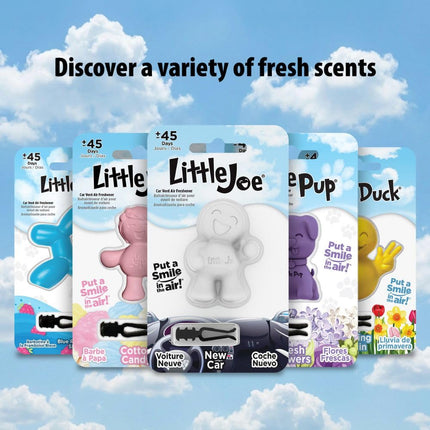 Little Joya 96017 Cotton Candy Car Air Freshener Vent Clip Provides Long-Lasting Freshness in a Compact Design, Fights Odors for up to 45 Days, Cute Car Odor Eliminator, Non-Toxic, Pack of 1