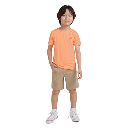 T-shirt Hurley basique doux pour garçons, Cloud Slub, Sunset Glow Heather, Medium