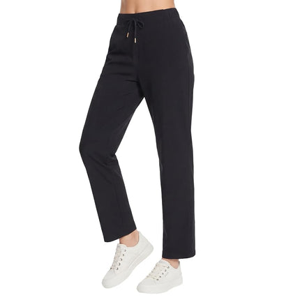 Skechers Women's Slip-Ins Uptown Pant, Black/White
