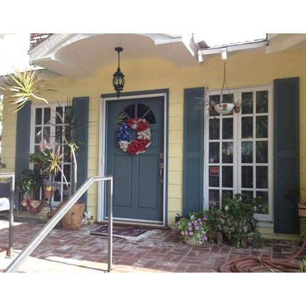 Ekena Millwork LL1C12X02400BD 12" W x 24" H Open Shutters with Center Slits Lifetime Vinyl Top with Fastener (Pair) Bordeaux