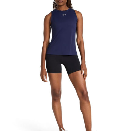 Reebok Apparel Women's Id Train Tech Crewneck Tank Top, Vector Navy, XL