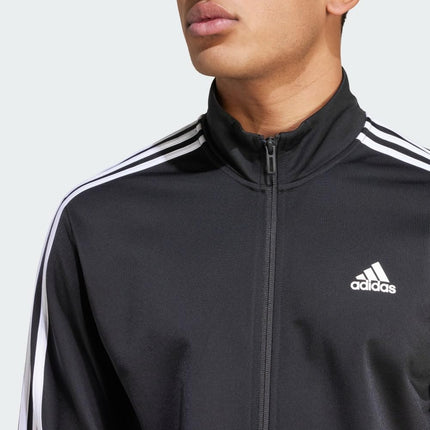 adidas mens Warm-up Tricot Regular 3-stripes Track Jacket Black/White Large