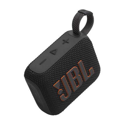 JBL Go 4 - Ultra-Portable, Waterproof and Dustproof Bluetooth Speaker, Big Pro Sound with punchy bass, 7-Hour Built-in Battery, Made in part with recycled materials (Black)