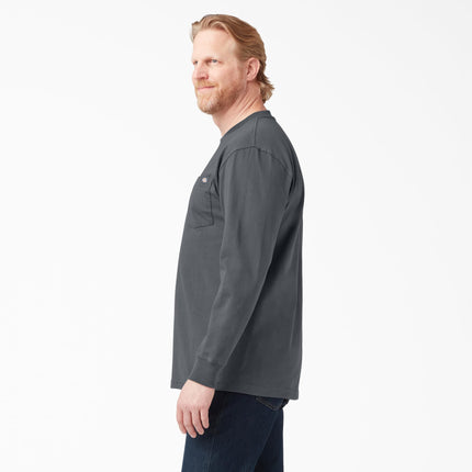 Dickies Men's Big-Tall Long Sleeve Heavyweight Crew Neck, Charcoal, XXX-Large
