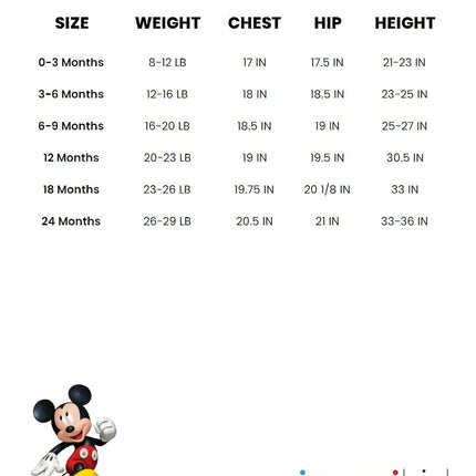 Disney Winnie The Pooh Mickey Mouse Lilo & Stitch Jack Skellington Monsters Inc Baby Zip Up Jumpsuit Newborn to Child Sizes, White, 0-3 mesi