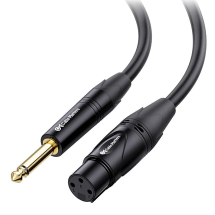 XLR Female TO 6.35mm TS - 6 Feet
