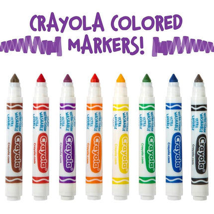 Crayola Washable Broad Line Markers - Violet Purple (12ct), Bulk Markers for Classrooms & Teachers